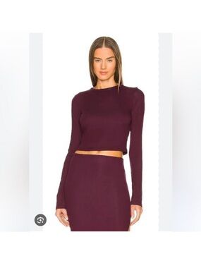 Cotton Citizen Long-Sleeve set in plum